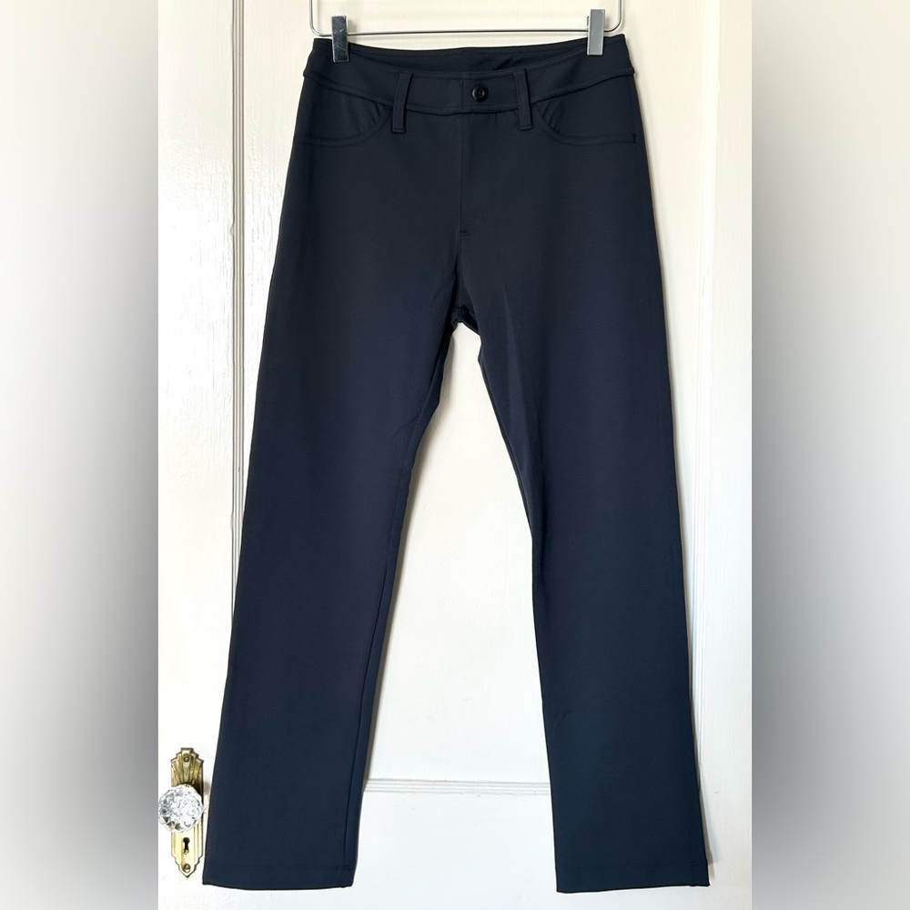 American Giant The Cigarette Slim Straight Pant Heritage‎ Navy Women's 8